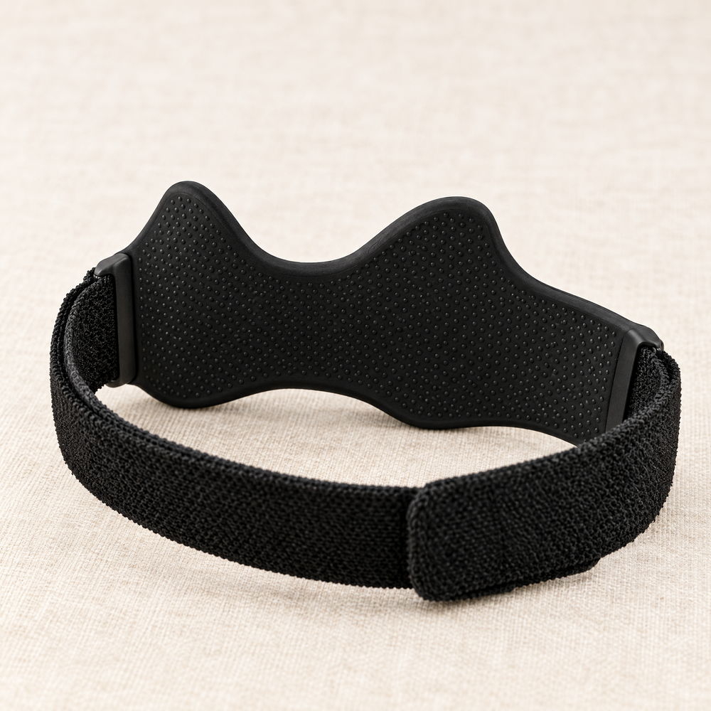 The silicone grip inside the strap